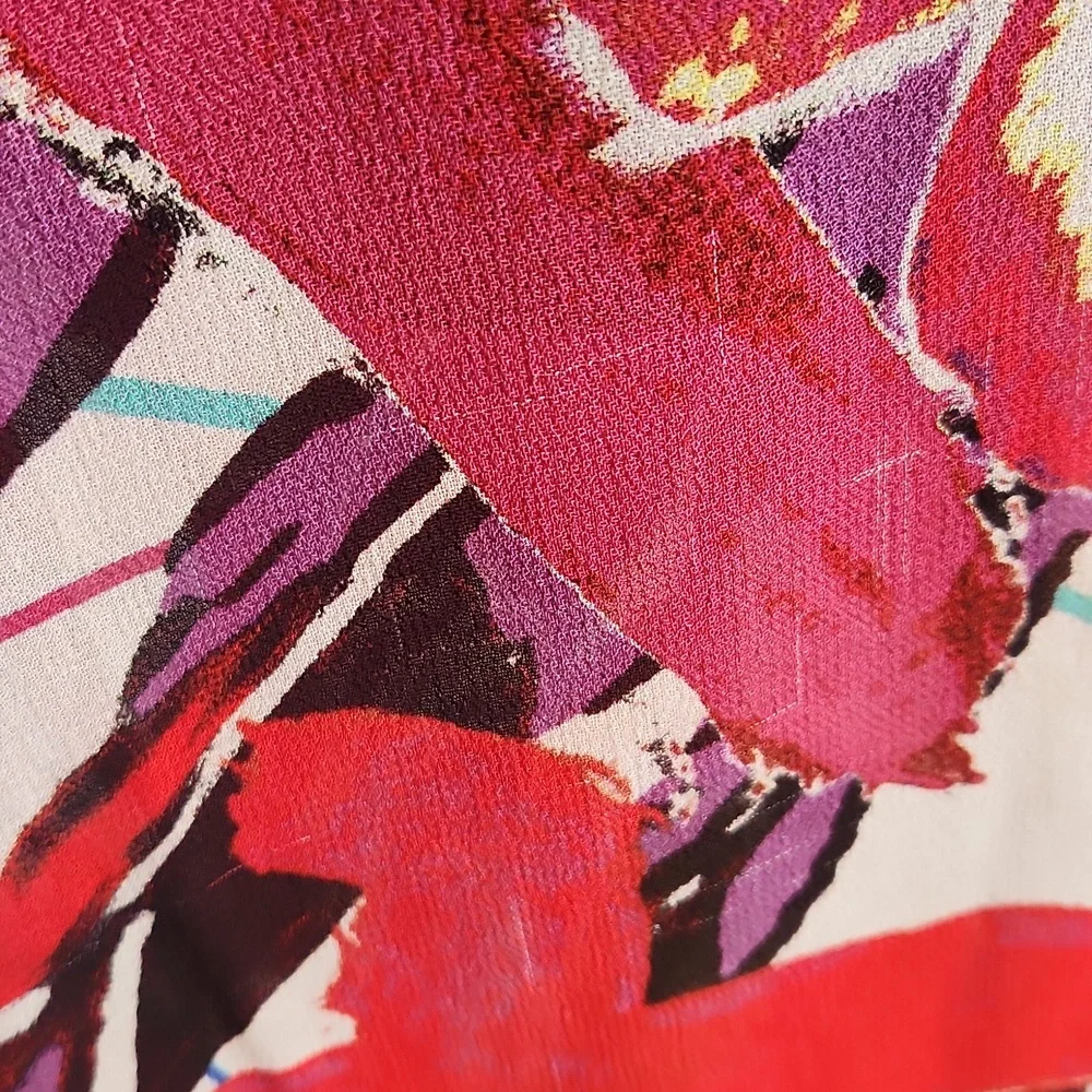 John Mark Multicolor Floral Shirt Dress - Picture 9 of 11